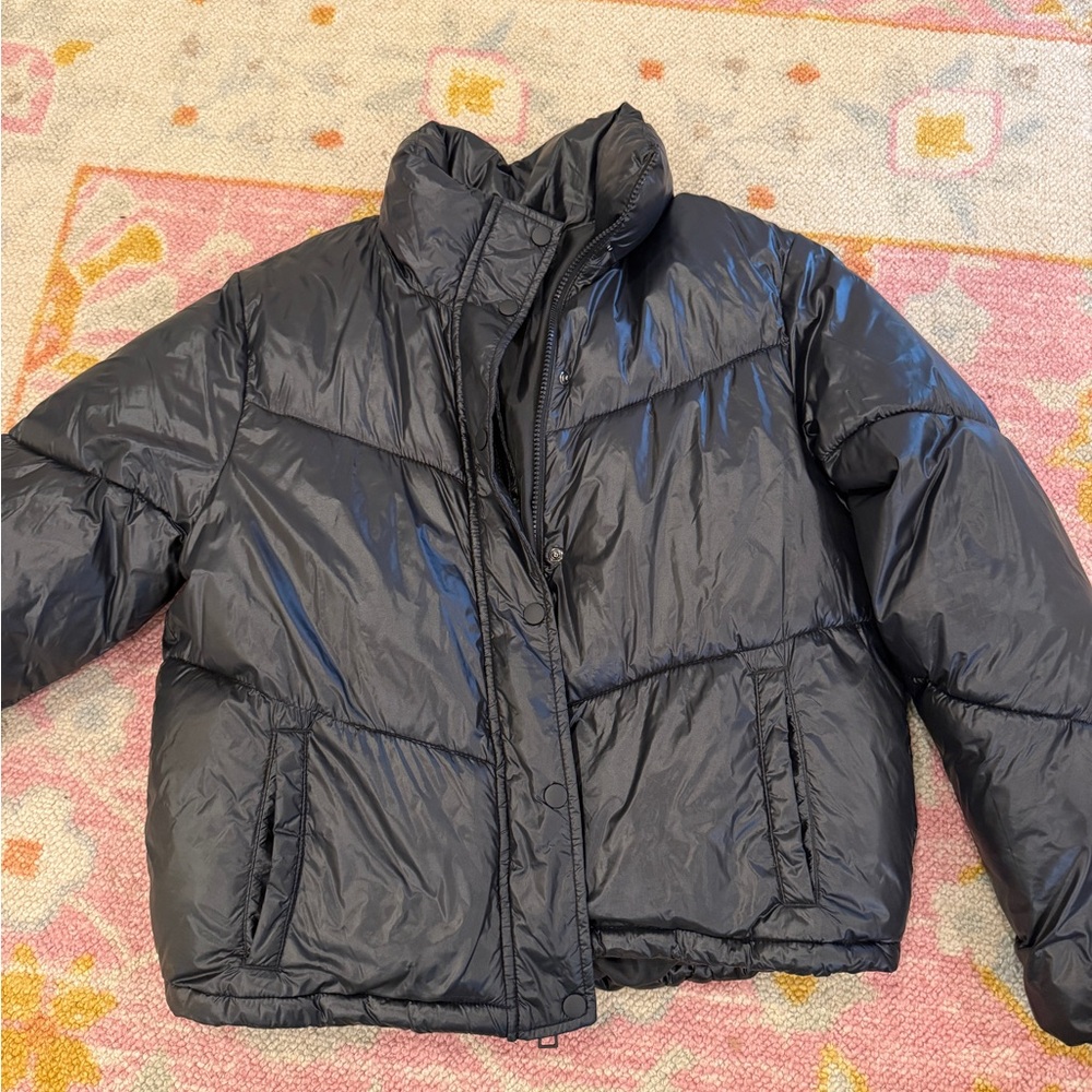 Wild fable black puffer coat